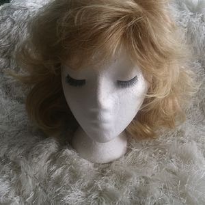 women's copper and blonde 2 toned colored wig